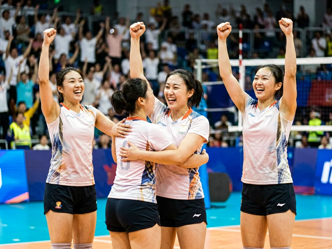 世界女排联赛最新战报中国女排三连胜锁定半决赛席位